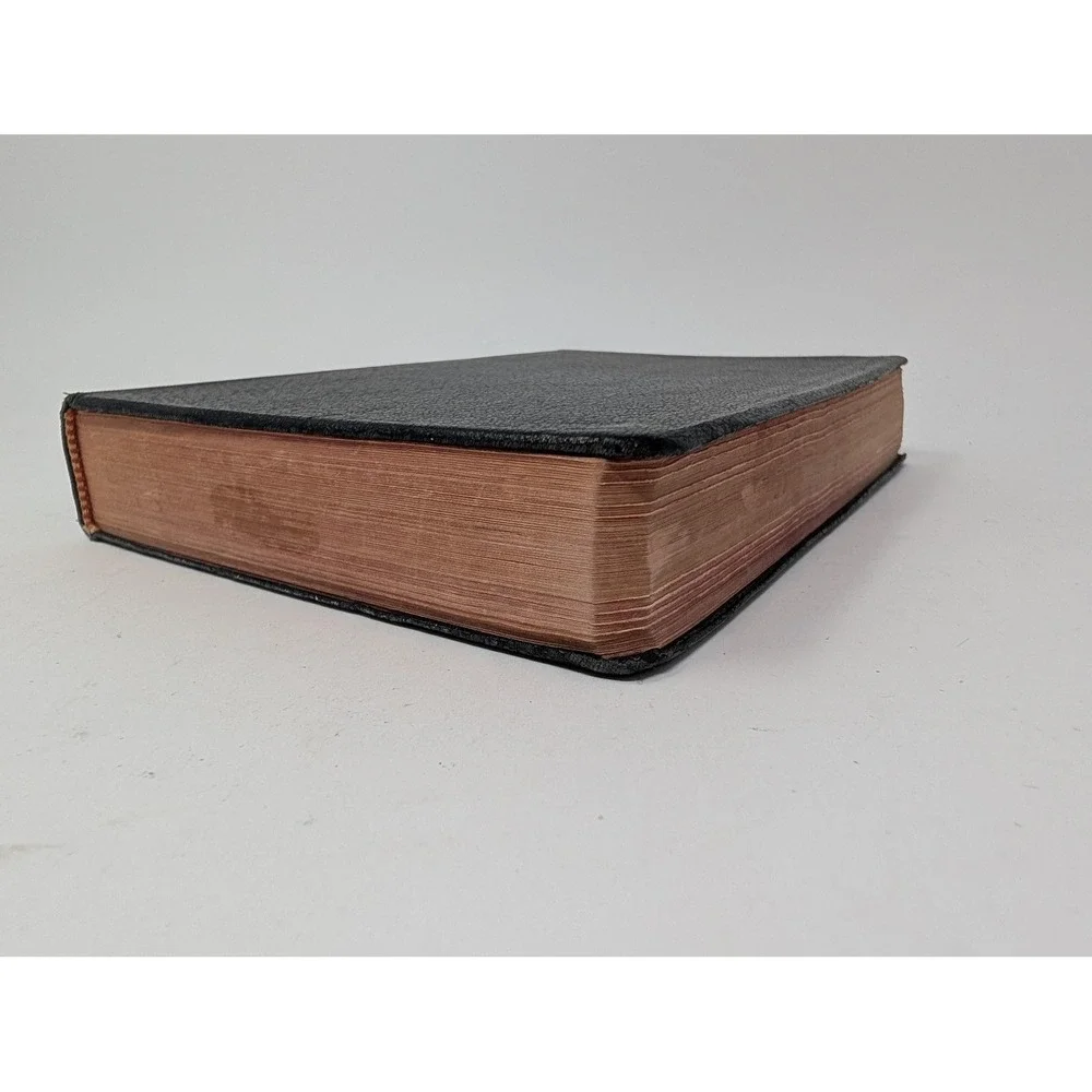 Vintage 1952 Holy Bible Revised Standard Version With Helps Black Leather Nelson